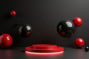 Elegant Minimalist Product Display: Modern and Luxurious Artistic Background