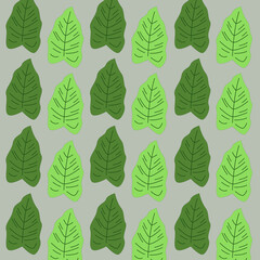 SPRING SUMMER LEAVES DESIGN PATTERN TEXTURE BACKGROUN WALLART VECTOR