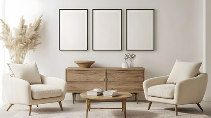 A modern and spacious office with clean lines and simple decor.