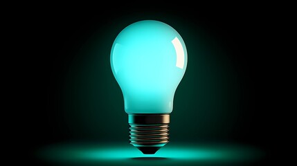 Classic glass incandescent bulb with visible filament, radiating soft light, representing creative energy, style book illustration