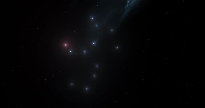 Centaurus constellation in the outer space