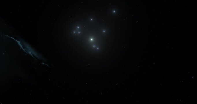 Cepheus constellation in the outer space