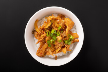 豚キムチ丼