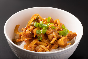 豚キムチ丼