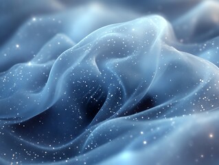 Obraz premium Abstract blue fabric with glitter.