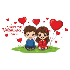 Happy Valentine's Day creative Valentine's Day celebration Valentines day with a romantic couple