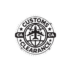 Customs Clearance icon vector symbol design art illustration.