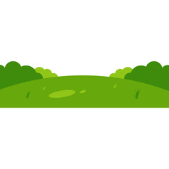 Obraz premium Green Field Illustration