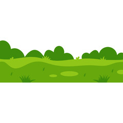 Fototapeta premium Green Field Illustration