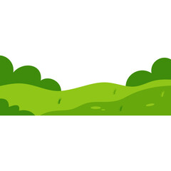 Fototapeta premium Green Field Illustration