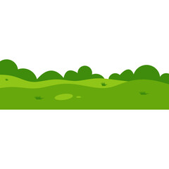 Fototapeta premium Green Field Illustration