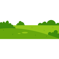 Green Field Illustration