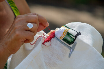 Point de croix Broderie