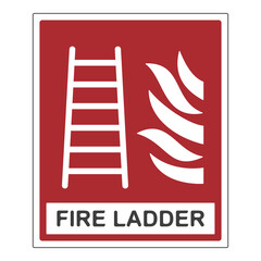 Fire extinguisher signs set