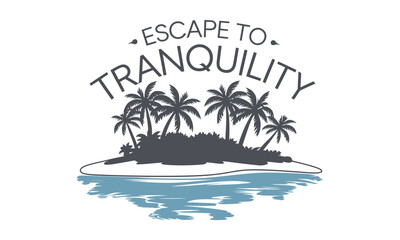 island Travel theme Vector Clipart