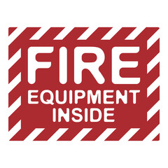 Fire extinguisher signs set