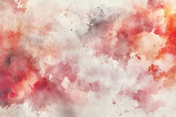 Obraz premium Abstract Watercolor Painting Red and Gray Hues