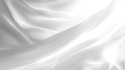 Obraz premium Soft White Fabric Drape: Elegant Texture Background