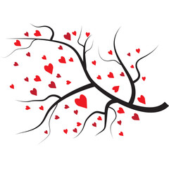 Tree Branch Love Illustration 