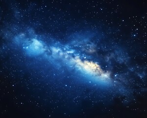 Naklejka premium Celestial nebula with stars.