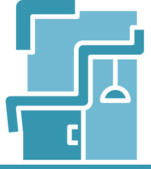 Modern House Building Icon
