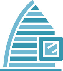 Office Building Icon Illustration
