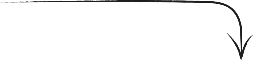 Hand-Drawn Black Arrow Graphic