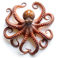 Fototapeta premium Octopus on white background