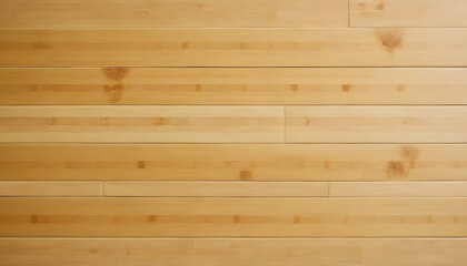 Fototapeta premium Close-up view of light beige wooden wall paneling