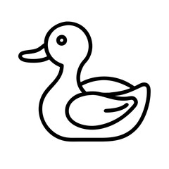 duck decoy icon, duck decoy line art - simple line art of duck decoy, perfect for duck decoy logos and icons and themed design 