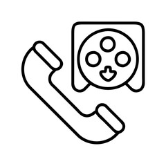 game call set icon, game call set line art - simple line art of game call set, perfect for game call set logos and icons and themed design 