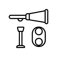 game call set icon, game call set line art - simple line art of game call set, perfect for game call set logos and icons and themed design 