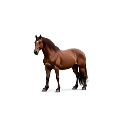 Obraz premium Magnificent Brown Horse Studio Shot