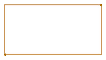 Rectangle golden certificate border pattern line photo frame islamic wedding invitation background	