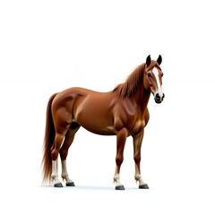 Obraz premium Chestnut Horse: A Majestic Equine Portrait