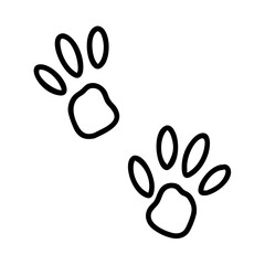Obraz premium rabbit tracks icon, rabbit tracks line art - simple line art of rabbit tracks, perfect for rabbit tracks logos and icons and themed design 