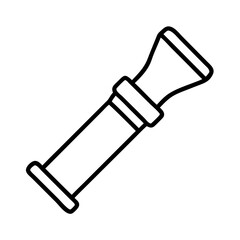 turkey call icon, turkey call line art - simple line art of turkey call, perfect for turkey call logos and icons and themed design 