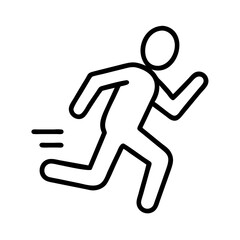 high intensity jog icon, high intensity jog line art - simple line art of high intensity jog, perfect for high intensity jog logos and icons and themed design 