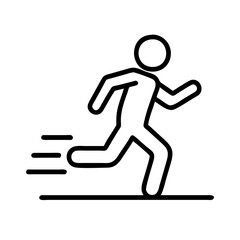 high intensity jog icon, high intensity jog line art - simple line art of high intensity jog, perfect for high intensity jog logos and icons and themed design 