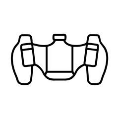 hydration belt icon, hydration belt line art - simple line art of hydration belt, perfect for hydration belt logos and icons and themed design 