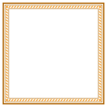 Rectangle golden certificate border pattern line photo frame islamic wedding invitation background