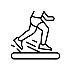 runner s cadence icon, runner s cadence line art - simple line art of runner s cadence, perfect for runner s cadence logos and icons and themed design 