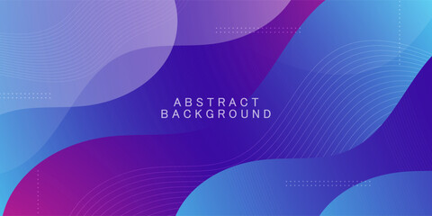 Modern abstract colorful purple and blue gradient wave liquid geometric background modern with fluid style gradient color. Suitable for banner, flyer, and etc. Eps10 vector
