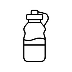 water bottle icon, water bottle line art - simple line art of water bottle, perfect for water bottle logos and icons and themed design 