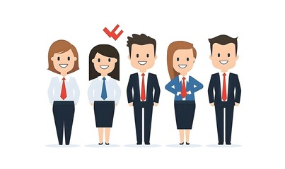 Sales Team Collaboration, an engaging flat vector illustration showcasing diverse team members brainstorming strategies and achieving goals together