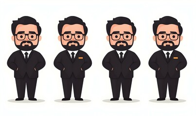 Dynamic sales team illustration showcasing collaboration, energy, and modernity, perfect for business presentations and marketing materials.