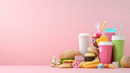 Food Safety and Hygiene Practices, an educational illustration emphasizing proper handling, cleanliness, and quality assurance in food preparation.