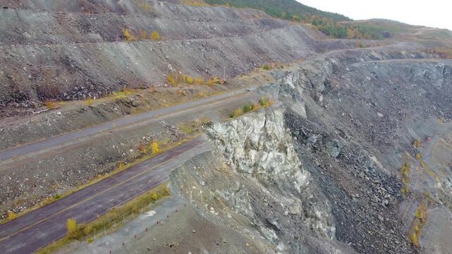 Road around Thetford Mines collapsed