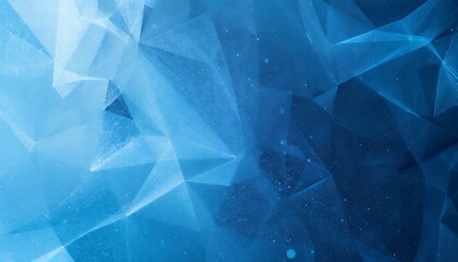 Obraz premium Abstract Blue Ice Crystal Formation: A Symphony of Geometric Shapes and Serene Hues