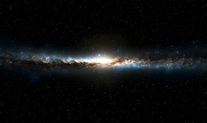 Celestial Tapestry, a stunning 3D depiction showcasing the intricate beauty of a segment of the Milky Way galaxy, filled with vibrant stars and cosmic dust.